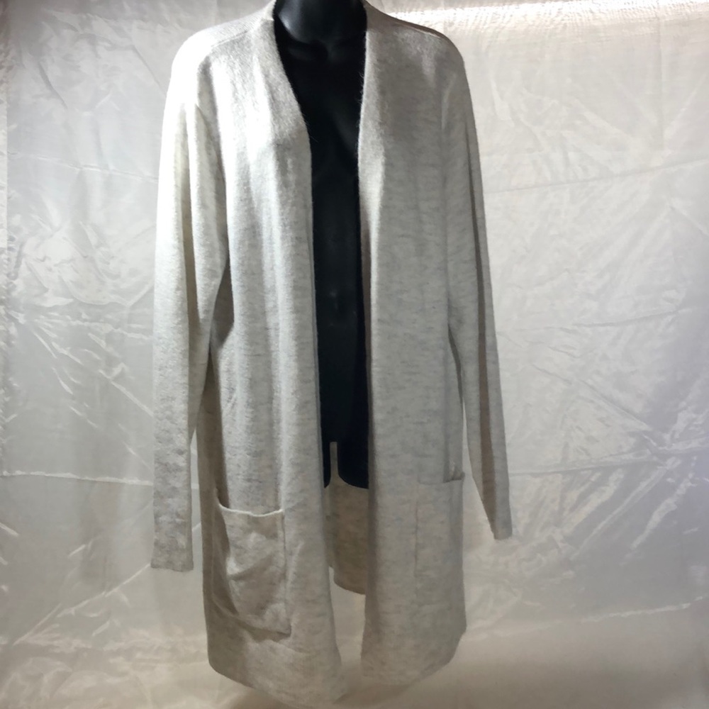 White cardigan